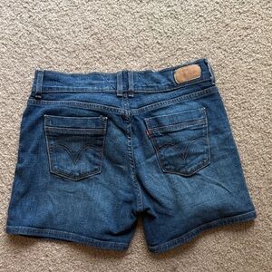 Levi's Dark Blue Denim Shorts